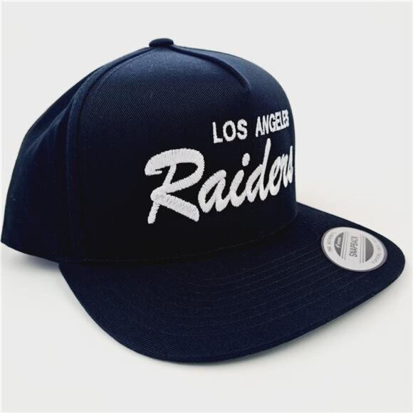 California Throwback Retro Los Angeles LA Raiders Script Classic Snapbak Cap Hat